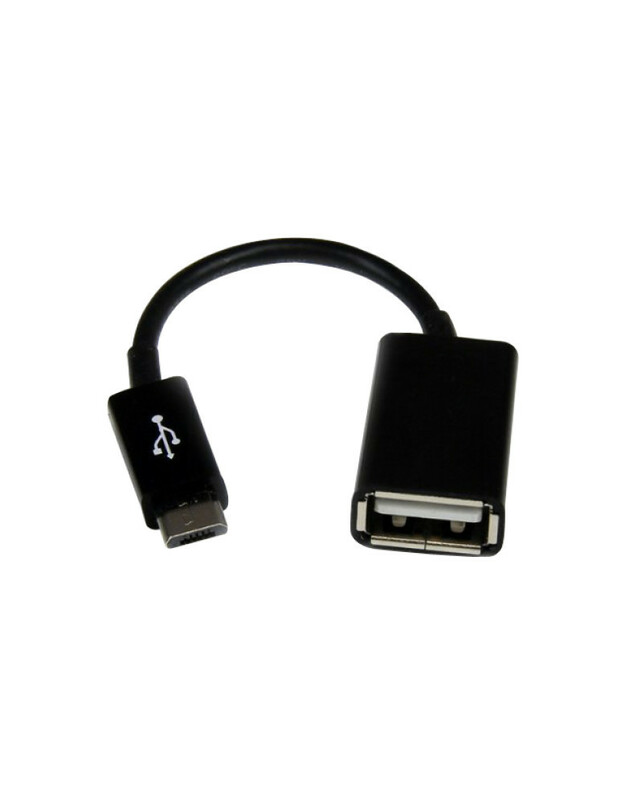 Adapteris iš "microUSB" į USB (OTG) juodas