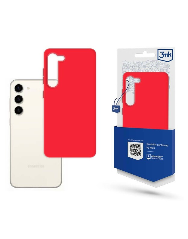 Dėklas 3mk Matt Case Samsung S916 S23 Plus 5G raudonas