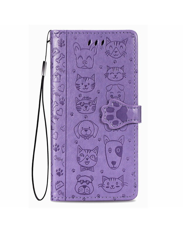 Dėklas Cat-Dog Samsung A025 A02s violetinis