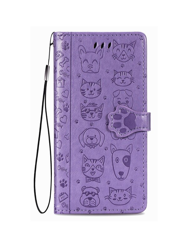 Dėklas Cat-Dog Samsung A145 A14 4G/A146 A14 5G violetinis