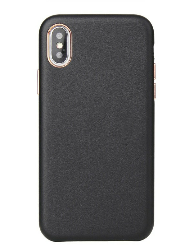 Dėklas Leather Case Apple iPhone 12 Pro Max juodas