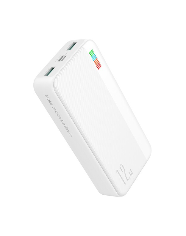 Išorinė baterija Power Bank Joyroom JR-T017 12W 20000mAh balta