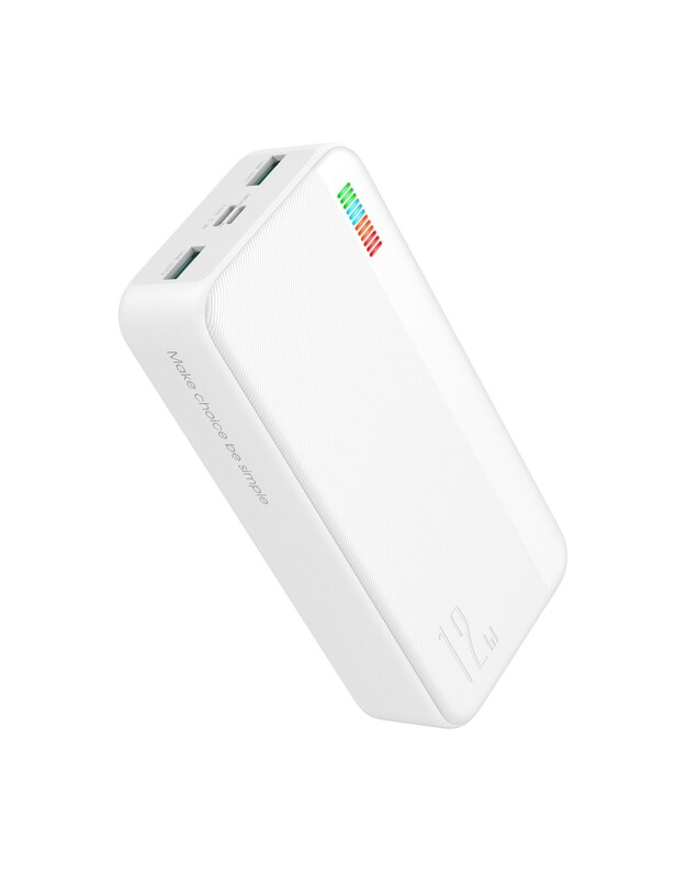 Išorinė baterija Power Bank Joyroom JR-T018 12W 30000mAh balta