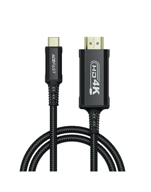 Kabelis Acefast C1-10 USB-C to HDMI 1.8m juodas