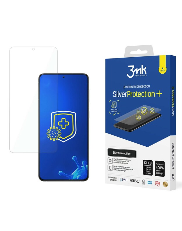 LCD apsauginė plėvelė 3mk Silver Protection+ Samsung G998 S21 Ultra 5G