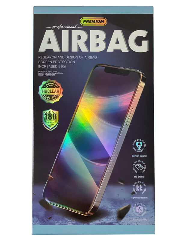 LCD apsauginis stikliukas 18D Airbag Shockproof Apple iPhone 13 juodas