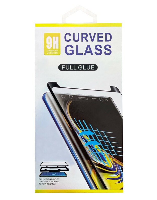 LCD apsauginis stikliukas 9D Curved Full Glue Huawei P40 Pro juodas