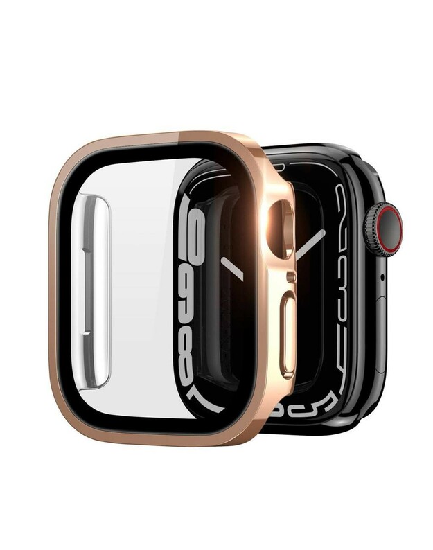 LCD apsauginis stikliukas/dėklas Dux Ducis Hamo Apple Watch 41mm rožinis