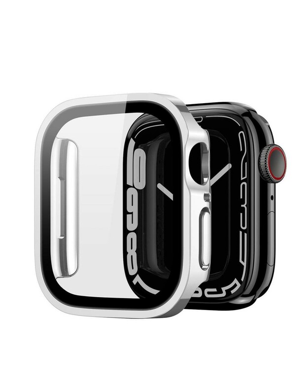 LCD apsauginis stikliukas/dėklas Dux Ducis Hamo Apple Watch 41mm sidabrinis