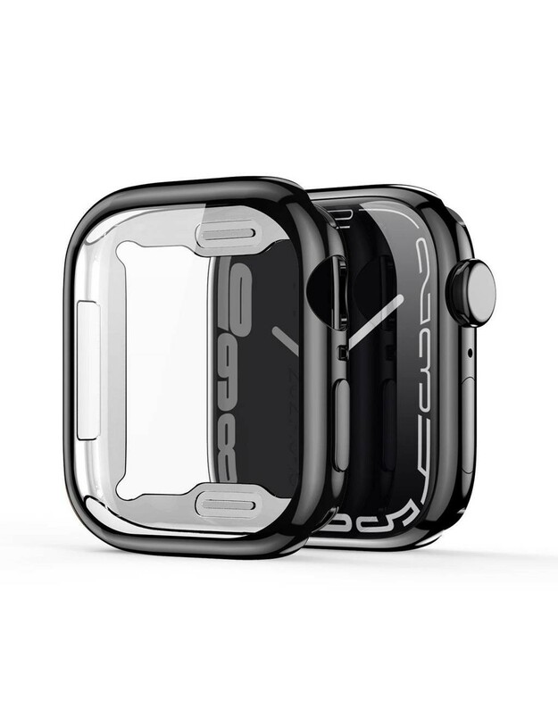 LCD apsauginis stikliukas/dėklas Dux Ducis Samo Apple Watch 40mm juodas