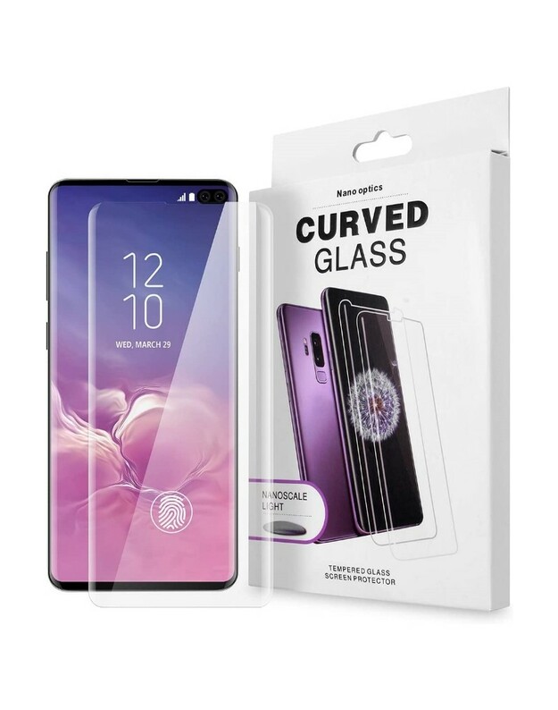 LCD apsauginis stikliukas Nano Optics 5D UV Glue Huawei Mate 20 Pro lenktas skaidrus