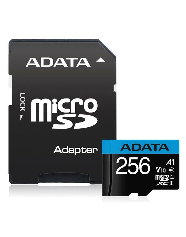 MEMORY MICRO SDXC 256GB W/AD./AUSDX256GUICL10A1-RA1 ADATA