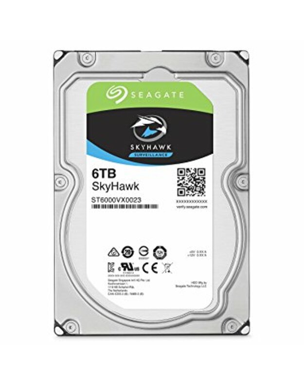 6TB SEAGATE SURVEILLANCE SKYHAWK 3.5“, HDD SATA 6TB