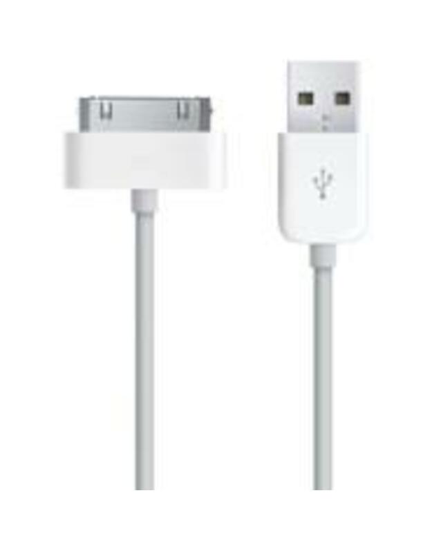 Kabelis Apple 30-pin - USB, 1m