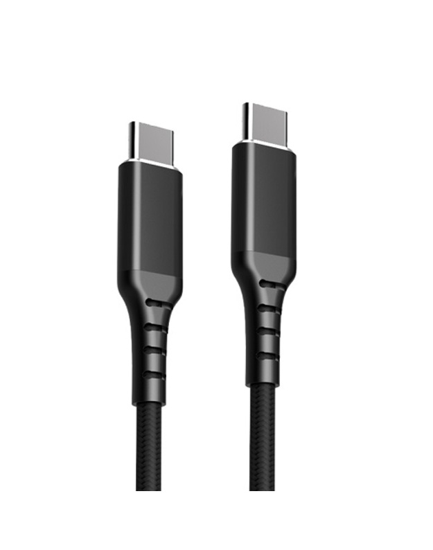 Kabelis USB-C - USB-C, PD60W (juodas, 3m)