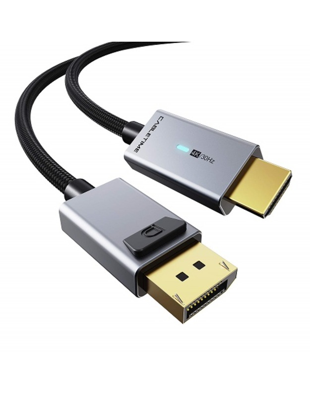 Premium kabelis DisplayPort - HDMI, 4K/30Hz, 1m